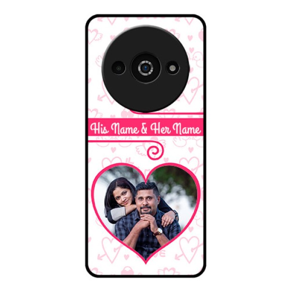 Redmi A3X Custom Glass Phone Case - Heart Shape Love Design Redmi A3X Custom Glass Phone Case - Heart Shape Love Design