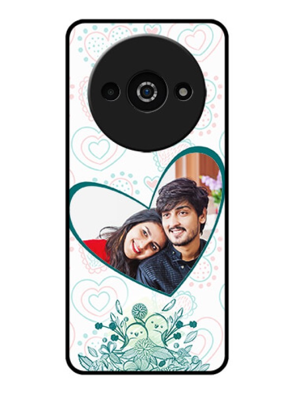 Custom Redmi A3X Custom Glass Phone Case - Premium Couple Design