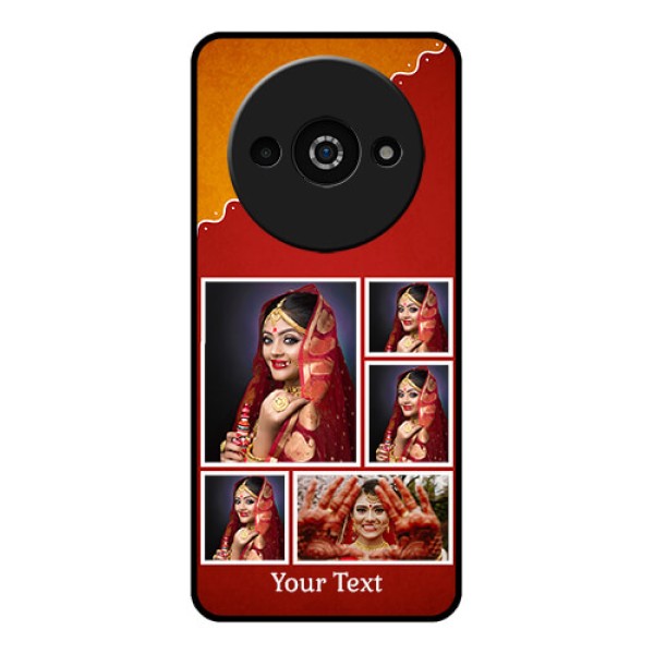 Redmi A3X Custom Glass Phone Case - Wedding Pic Upload Design Redmi A3X Custom Glass Phone Case - Wedding Pic Upload Design