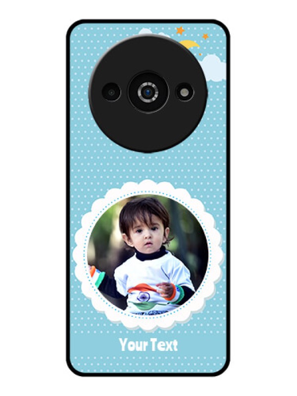 Custom Redmi A3X Custom Glass Phone Case - Violet Pattern Design