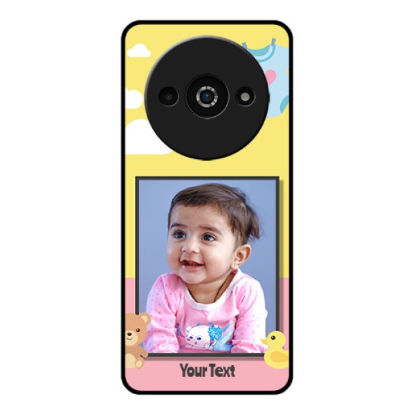 Redmi A3X Custom Glass Phone Case - Kids 2 Color Design