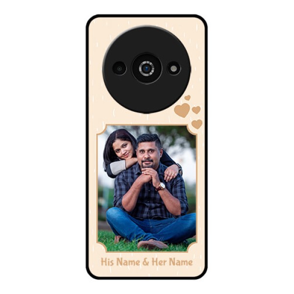 Redmi A3X Custom Glass Phone Case - With Confetti Love Design Redmi A3X Custom Glass Phone Case - With Confetti Love Design