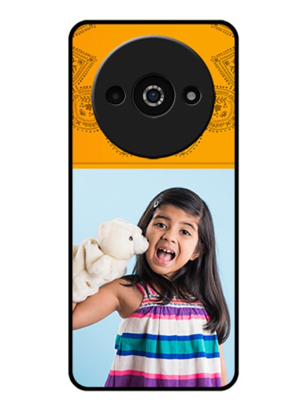 Custom Redmi A3X Custom Glass Phone Case - Photo Wedding Design