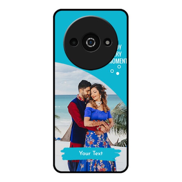 Redmi A3X Custom Glass Phone Case - Happy Moment Design
