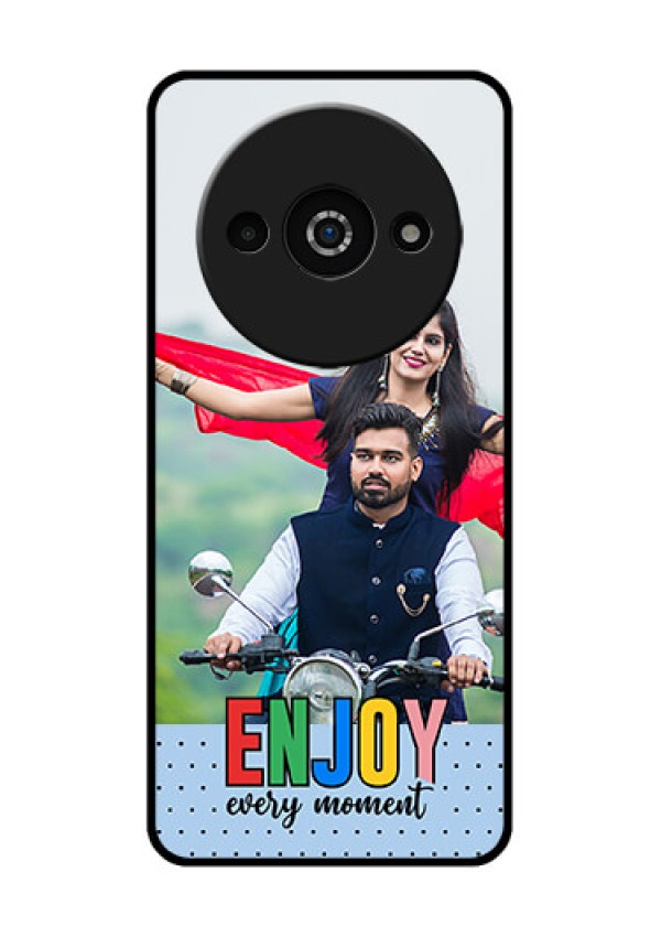 Redmi A3X Custom Glass Phone Case - Enjoy Every Moment Design