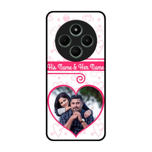 redmi A4 5G Custom Glass Phone Case - Heart Shape Love Design redmi A4 5G Custom Glass Phone Case - Heart Shape Love Design