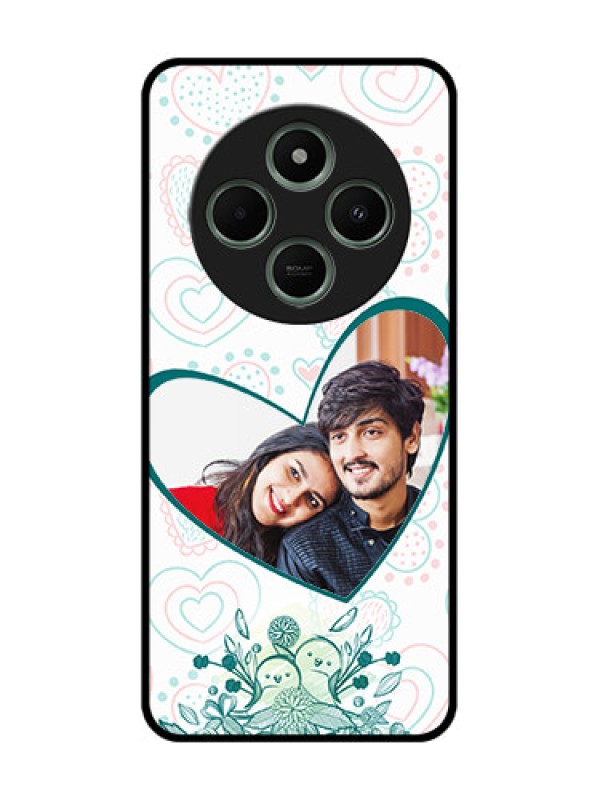 Custom redmi A4 5G Custom Glass Phone Case - Premium Couple Design