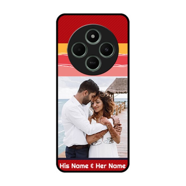redmi A4 5G Custom Glass Phone Case - Colorful Case Design