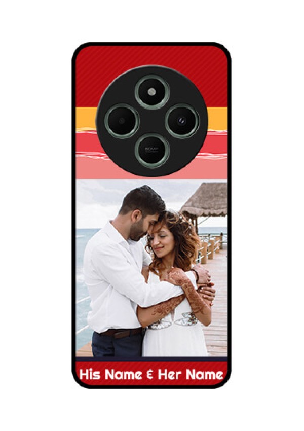 redmi A4 5G Custom Glass Phone Case - Colorful Case Design