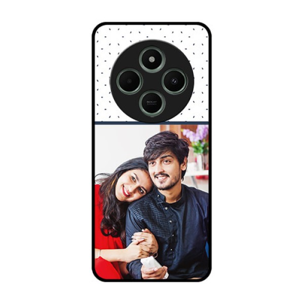 redmi A4 5G Custom Glass Phone Case - Premium Dot Design