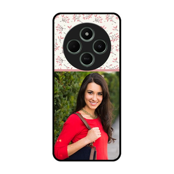 redmi A4 5G Custom Glass Phone Case - Stunning Floral Design