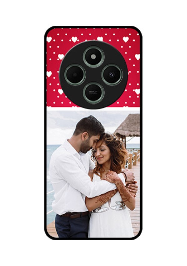 redmi A4 5G Custom Glass Phone Case - Hearts Mobile Case Design