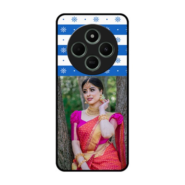 redmi A4 5G Custom Glass Phone Case - Snow Pattern Design