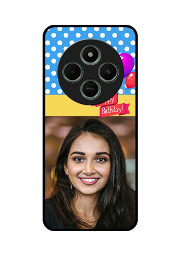 redmi A4 5G Custom Glass Phone Case - Happy Birthday Design