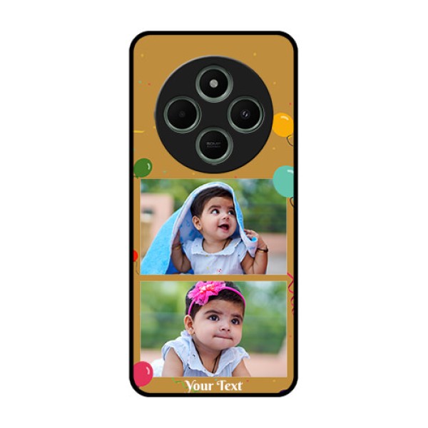 redmi A4 5G Custom Glass Phone Case - Image Holder With Birthday Celebrations Design