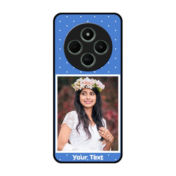 redmi A4 5G Custom Glass Phone Case - Polka Dots Design