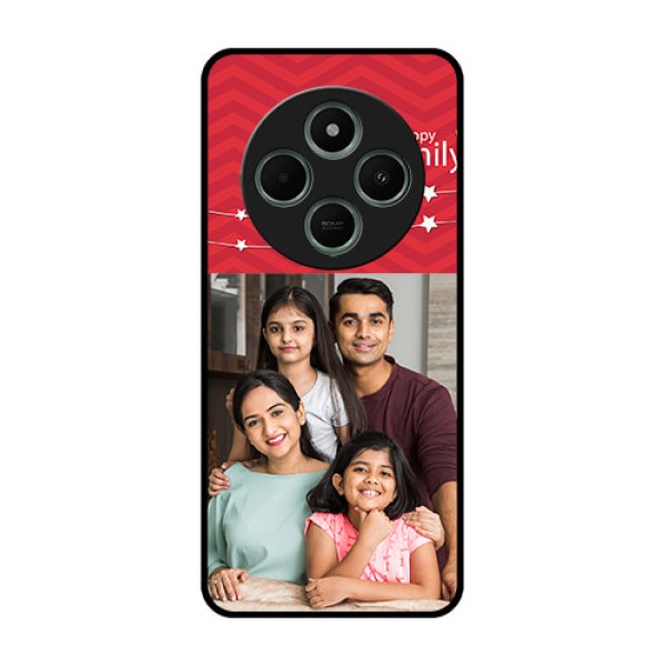 redmi A4 5G Custom Glass Phone Case - Happy Family Design