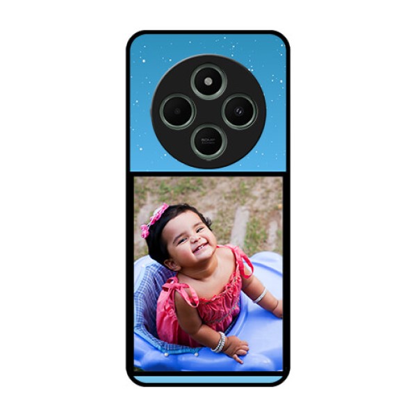 redmi A4 5G Custom Glass Phone Case - Wave Pattern Colorful Design