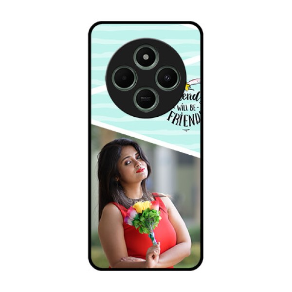 redmi A4 5G Custom Glass Phone Case - Friends Picture Icon Design redmi A4 5G Custom Glass Phone Case - Friends Picture Icon Design