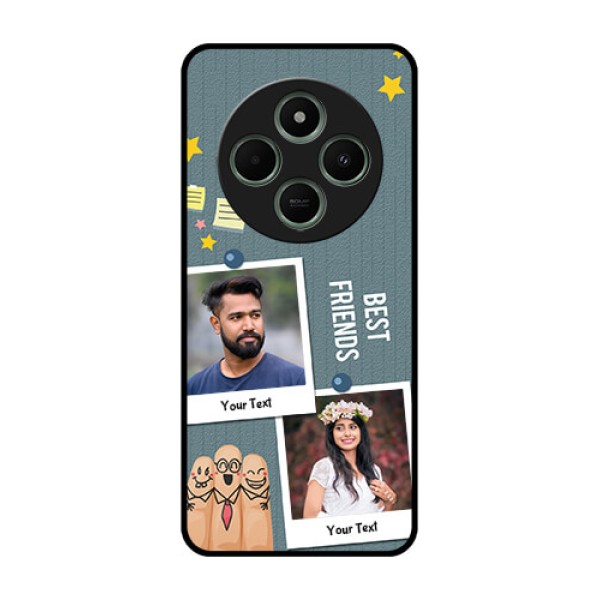 redmi A4 5G Custom Glass Phone Case - Sticky Frames And Friendship Design redmi A4 5G Custom Glass Phone Case - Sticky Frames And Friendship Design