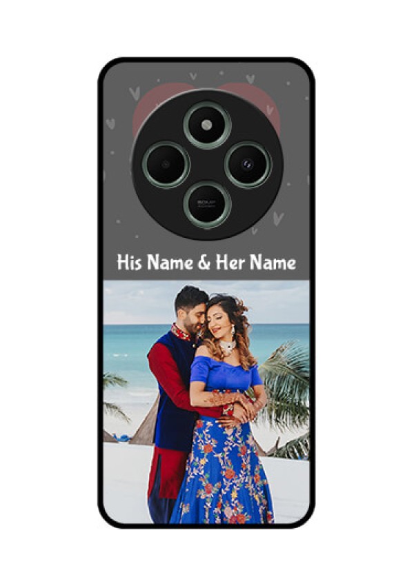 redmi A4 5G Custom Glass Phone Case - Buy Love Design With Photo Online