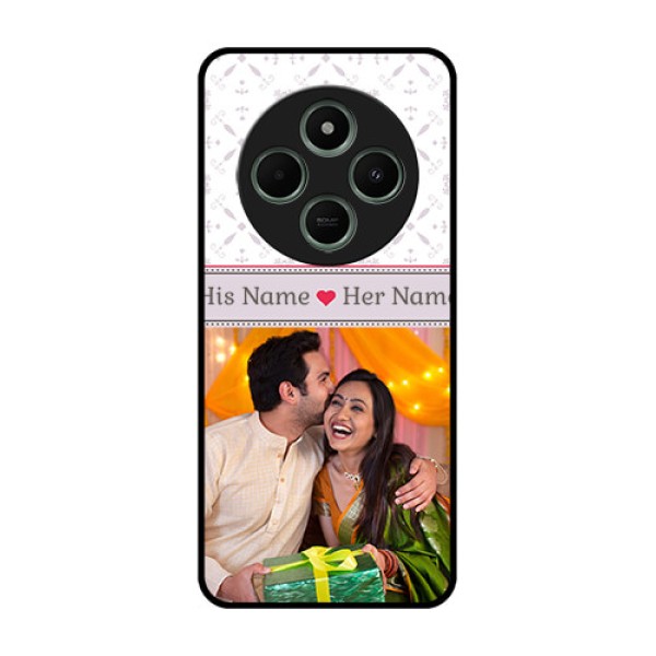 redmi A4 5G Custom Glass Phone Case - With Photo And Ethnic Design redmi A4 5G Custom Glass Phone Case - With Photo And Ethnic Design