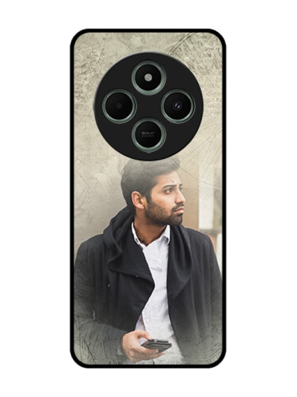 Custom redmi A4 5G Custom Glass Phone Case - With Vintage Design