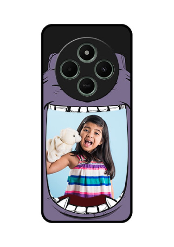 redmi A4 5G Custom Glass Phone Case - Angry Monster Design
