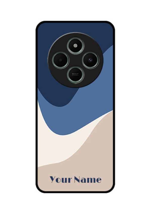 redmi A4 5G Custom Glass Phone Case - Abstract Drip Art Design