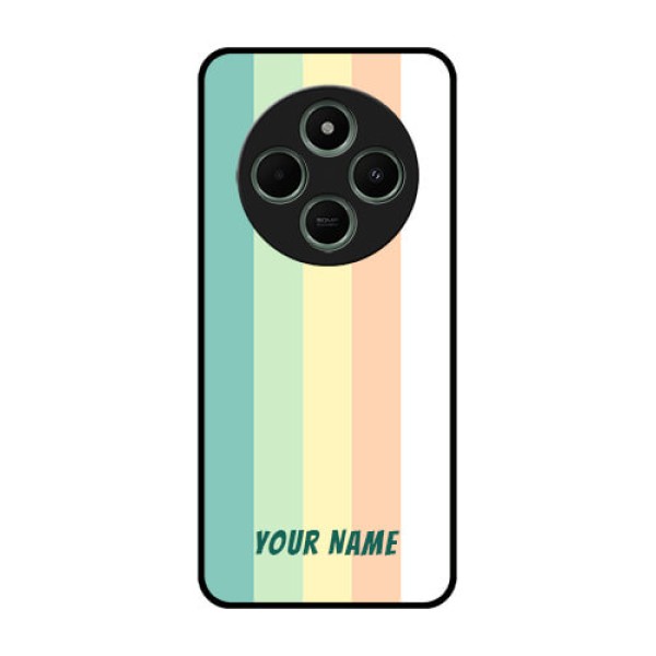 redmi A4 5G Custom Glass Phone Case - Multi - Colour Stripes Design redmi A4 5G Custom Glass Phone Case - Multi - Colour Stripes Design