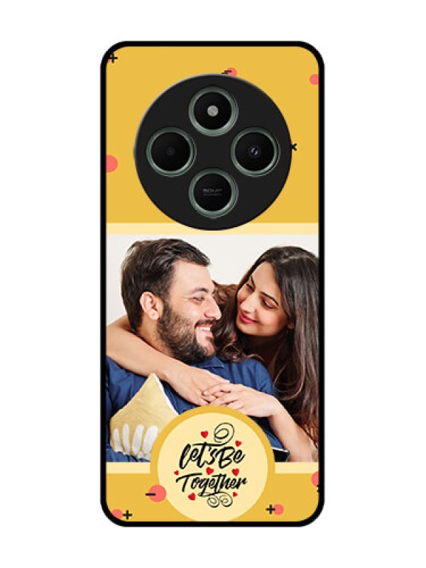 Custom redmi A4 5G Custom Glass Phone Case - Lets Be Together Design