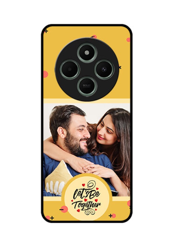 redmi A4 5G Custom Glass Phone Case - Lets Be Together Design