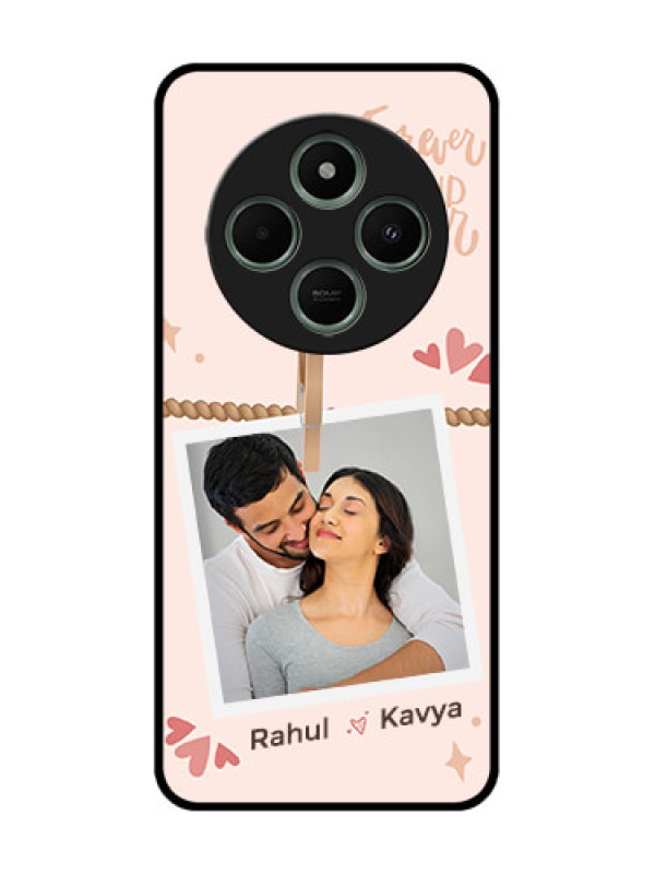 Custom redmi A4 5G Custom Glass Phone Case - Forever And Ever Love Design