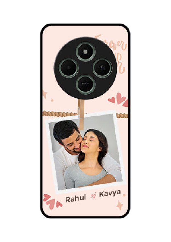 redmi A4 5G Custom Glass Phone Case - Forever And Ever Love Design