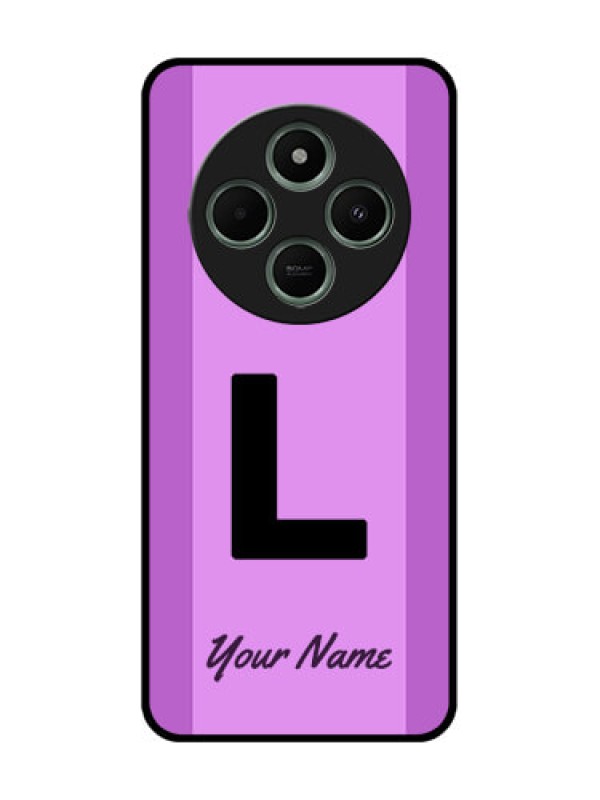 Custom redmi A4 5G Custom Glass Phone Case - Tricolor Custom Text Design