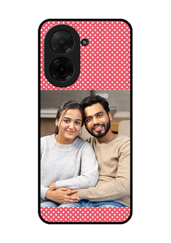 Xiaomi Redmi A5 Custom Glass Phone Case - White Dotted Design