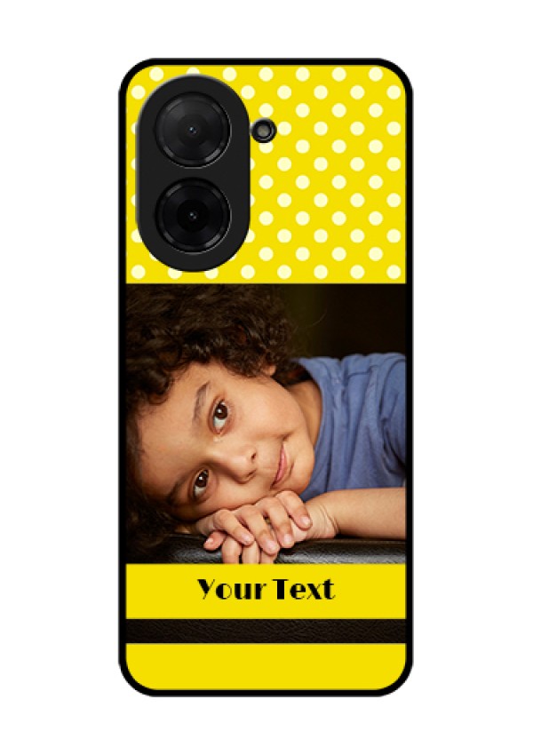 Xiaomi Redmi A5 Custom Glass Phone Case - Bright Yellow Case Design