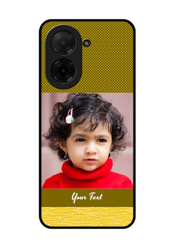 Xiaomi Redmi A5 Custom Glass Phone Case - Simple Green Color Design