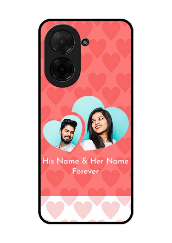 Xiaomi Redmi A5 Custom Glass Phone Case - Couple Pic Upload Design