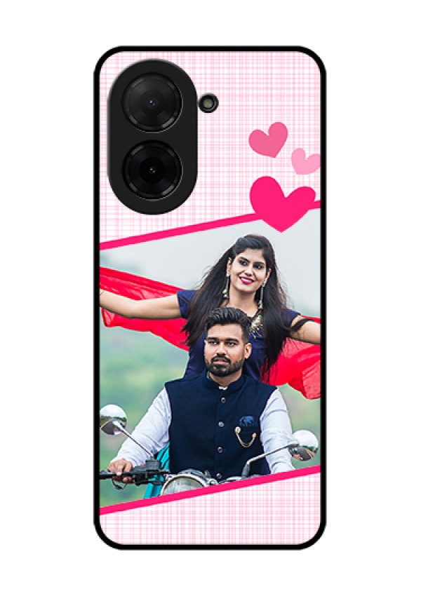 Xiaomi Redmi A5 Custom Glass Phone Case - Love Shape Heart Design