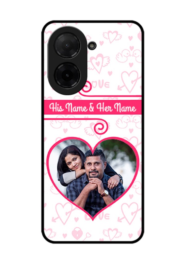 Xiaomi Redmi A5 Custom Glass Phone Case - Heart Shape Love Design
