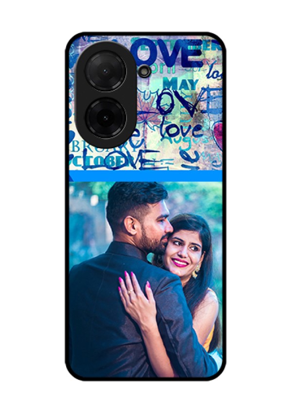 Xiaomi Redmi A5 Custom Glass Phone Case - Colorful Love Design