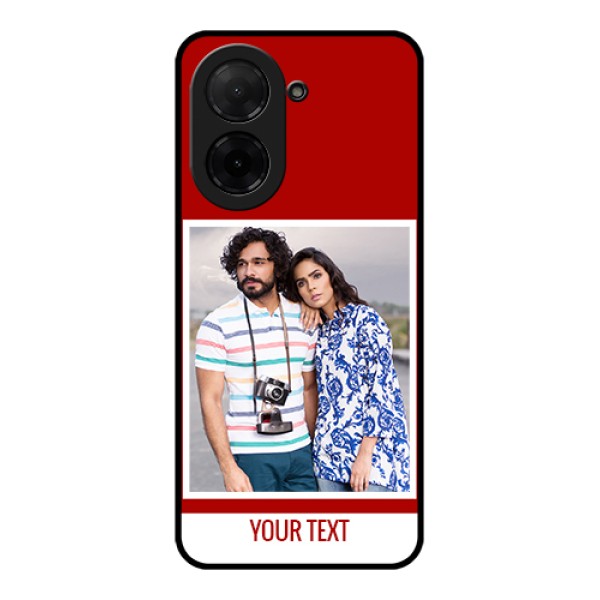 Xiaomi Redmi A5 Custom Glass Phone Case - Red Color Design Xiaomi Redmi A5 Custom Glass Phone Case - Red Color Design