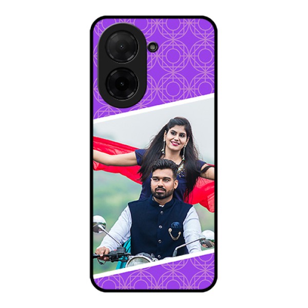 Xiaomi Redmi A5 Custom Glass Phone Case - Violet Color Pattern Design