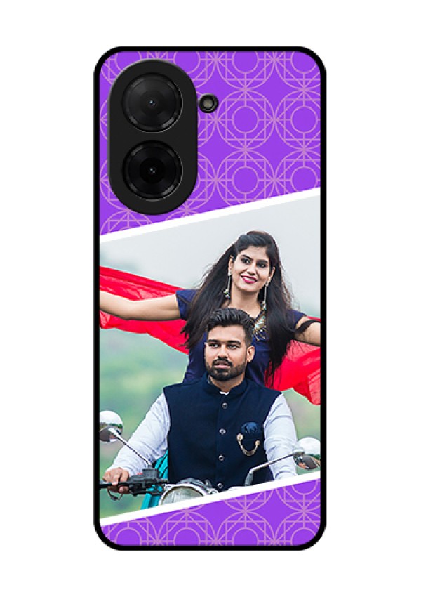 Xiaomi Redmi A5 Custom Glass Phone Case - Violet Color Pattern Design