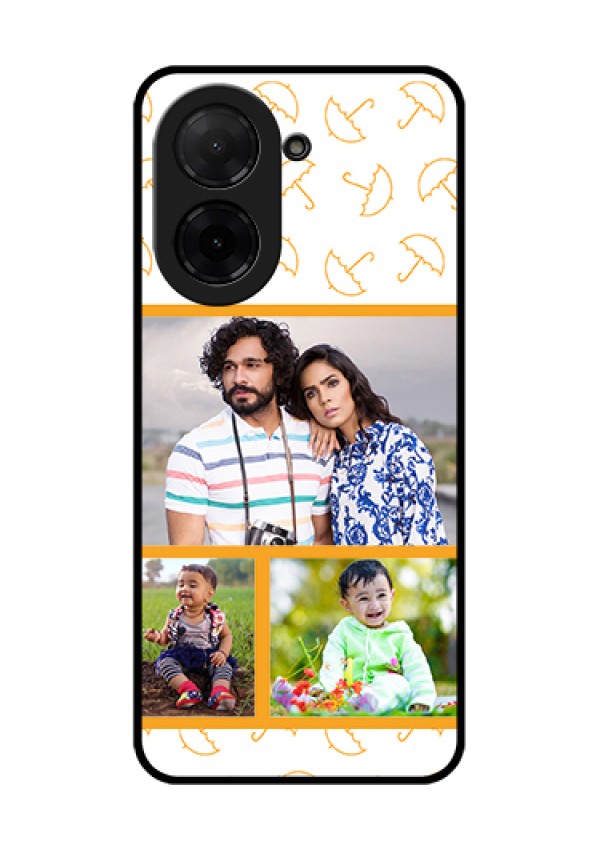 Xiaomi Redmi A5 Custom Glass Phone Case - Yellow Pattern Design