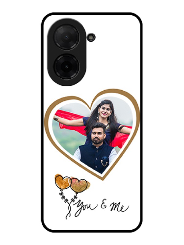 Custom Xiaomi Redmi A5 Custom Glass Phone Case - You & Me Design