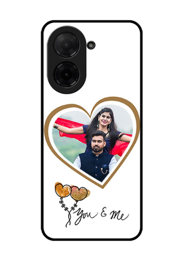 Xiaomi Redmi A5 Custom Glass Phone Case - You & Me Design