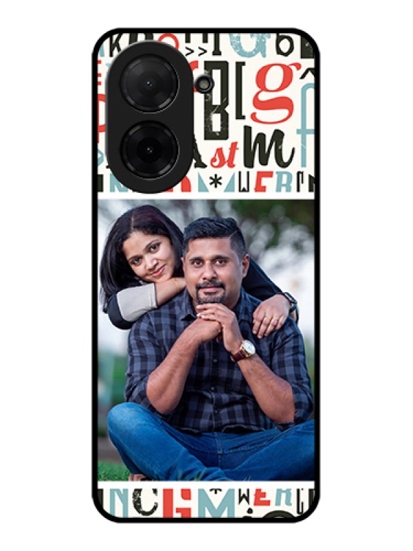 Custom Xiaomi Redmi A5 Custom Glass Phone Case - Alphabet Design