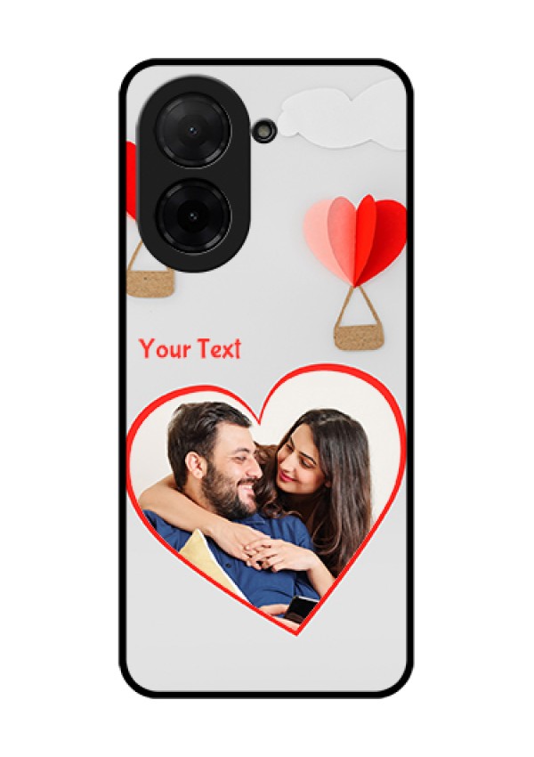 Xiaomi Redmi A5 Custom Glass Phone Case - Parachute Love Design